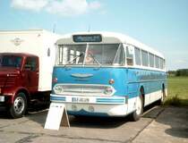 Omnibus  Ikarus 66  aus dem Kreis Saalfeld.
L�rz (04.08.2007)