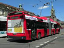 Volvo Bus mit der Betriebsnummer 808 auf der Linie 6B beim Bahnhof in Bern. Die Aufnahme stammt vom 18.05.2011.