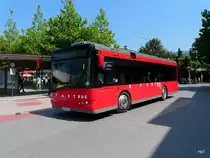 StadtBus Dornbirn - Solaris Urbino 10  Nr.10  BD 13370 bei den Bushaltestellen vor dem Bahnhof in Dornbirn am 24.05.2011