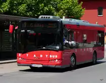StadtBus Dornbirn - Solaris Urbino 10  Nr.19  BD 13379 bei den Bushaltestellen vor dem Bahnhof in Dornbirn am 24.05.2011