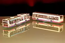 Volvo B10BLE/Wright Renown, First Manchester (EFE) und Mercedes-Benz O530  Citaro , First Manchester (Northcord) von hinten