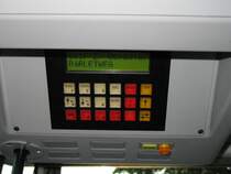 haltestellen ansage und  aussenanzeige Ger�t( heisst Railvox) eines Citaro posizion �ber Kopf. Zeit auch Automaten St�rungen an. (wird demn�chst durch einen bordcomputer abgel�st der Auch Funk und Gps haben wird)