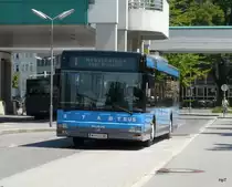 StadtBus Bregenz - MAN W 4313 BB bei den Bushaltestellen vor dem Bahnhof in Bregenz am 24.05.2011