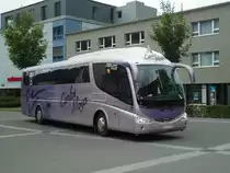 Aus Spanien: Moya, Tomelloso - 8511 DGX - Scania/Irizar am 11. Juni 2011 beim Bahnhof Interlaken Ost