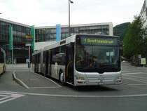 STI Thun - Nr. 120/BE 700'120 - MAN am 11. Juni 2011 beim Bahnhof Thun (mit Vollwerbung f�r  AEK-Bank )