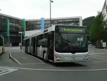 STI Thun - Nr. 120/BE 700'120 - MAN am 11. Juni 2011 beim Bahnhof Thun (mit Vollwerbung fr  AEK-Bank )