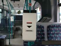 Ein Fahrkartenentwerter im MB Citaro der VIP. Aufgenommen am 26.12.2007