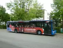 Der Wagen 29 als E-Wagen am ZOB in Delmenhorst.