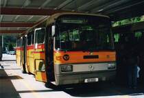 Aus dem Archiv: Jaggi, Kippel - Nr. 15/VS 10'714 - Mercedes O 303 am 14. Juli 1998 beim Bahnhof Goppenstein