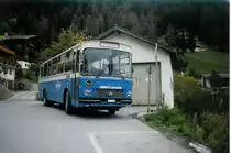 Aus dem Archiv: LLB Susten - Nr. 8/VS 38'008 - Saurer/Tscher am 12. Oktober 1994 in Albinen, Dorf