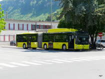 Lichtenstein Bus - MAN Lion`s City  Nr.12 FL 11512 beim Bahnhof von Feldkich am 24.05.2011