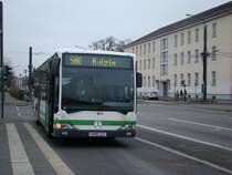 Ein Mercedes Benz Citaro f�hrt nach Belzig. Aufgenommen am 27.12.2007