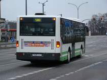 Ein Mercedes Benz Citaro f�hrt nach Belzig. Aufgenommen am 27.12.2007