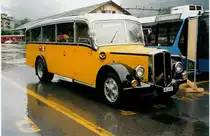 Aus dem Archiv: Roost, Steinhausen - ZG 4011 - Berna/Seitz (ex P 1648) am 6. Juni 1999 beim Bahnhof Meiringen