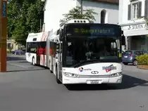 Regionalbus Lenzburg - Solaris Hybrid  Ne.466  AG 6407 unterwegs in der Stadt Lenzburg am 23.05.2011