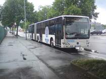 KO-KA 822 ist einer von zwei neuen Mercedes-Benz O530 G, die die Firma  Zickenheiner  extra fr die Bundesgartenschau in Koblenz kaufte. Zusammen mit Fahrzeug KO-KA 821 fahren beide Fahrzeuge ausschlielich die PR Linie  Messe Wallersheim - Kastorkirche . Aufgenommen am 24.6.2011 am Hafen/KO-Kesselheim. 