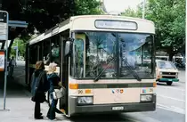 Aus dem Archiv: AZZK Zollikon - Nr. 26/ZH 48'126 - Mercedes/R&J O 405 am 11. Juli 1998 in Z�rich, Bellevue