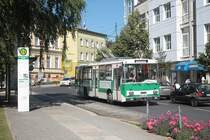 Auf einer Probefahrt konnte der 14Tr des DVN Berlin e.V. am 28.06.2011 in der Friedrich-Ebert-Stra�e in Eberswalde fotografiert werden. 