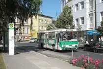 Auf einer Probefahrt konnte der 14Tr des DVN Berlin e.V. am 28.06.2011 in der Friedrich-Ebert-Stra�e in Eberswalde fotografiert werden. 