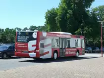 MAN Niederflurbus 3. Generation (Lion's City) auf der Linie 759 nach Treuenbrietzen am Bahnhof J�terbog.