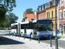 MAN S�-Reihe auf der Linie 643 nach Potsdam Hauptbahnhof an der Haltestelle Beelitz Post.