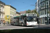MAN NGE 152, Obus 040 der BBG-Eberswalde am 28.06.2011 in der Friedrich-Ebert-Stra�e in Eberswalde. 


