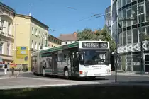 MAN NGE 152, Obus 040 der BBG-Eberswalde am 28.06.2011 in der Friedrich-Ebert-Stra�e in Eberswalde. 


