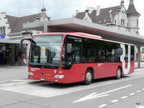 Stadtbus Rapperswil - Mercedes Citaro Nr.202  ZH 745202 bei der Haltestelle vor dem Bahnhof in Rapperswil/SG am 24.06.2011