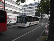 Ein Mayer Citaro mit Deutschland Fhnchen vorne links zur Fuball WM am 01.07.11 in Heidelberg 
