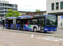 VZO - Mercedes Citaro Nr.110  ZH 745110 bei den Bushaltestellen beim Bahnhof in Wetzikon am 24.06.2011