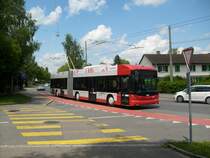 Swisstrolley3 Nr. 107 kurz vor dem Rmertor am 10.6.2011. Die  Neuen  beherrschen nun das Strassenbild auf den Hauptlinien.