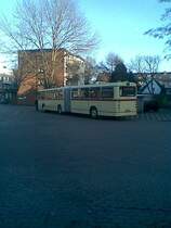 Historischer Gelenkzug der Rheinbahn in Ratingen Mitte