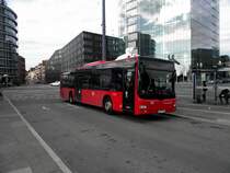 Ein MAN Lions City von DB Rhein Neckar Bus in Heidelberg Hbf am 03.07.11