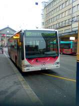 Ein Bus der Grencher Bus Betreibe auf der line Biel Meinisberg an der Entstation Biel Bahnhof. Seit die Line BM Ganz �bernommen wurde sieht man hie und da busse aus Grenchen in Biel.