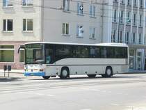 Mercedes-Benz O 550 (Integro) auf der Linie 970 nach Seelow an der Haltestelle Zentrum.