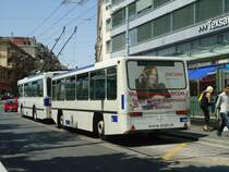 TL Lausanne - Nr. 909 - Lanz+Marti/Hess Personenanh�nger am 12. Juli 2011 beim Bahnhof Lausanne