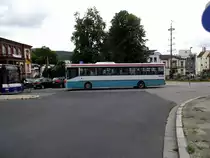Ein Mercedes Benz O 407 von BRN in Neustadt an der Weinstraße am 29.07.11