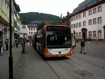 Ein RNV Mercedes Benz Citaro G in Heidelberg am 03.08.11