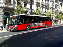 Castrosua Magnus im spanischen Granada. Das Fahrzeug basiert auf einem MAN-Fahrwerk.