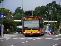 Ein Mercedes Benz Citaro G der HSB in Hanau am 06.08.11