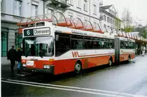 Aus dem Archiv: WV Winterthur - Nr. 149 - Mercedes O 405GTZ Gelenktrolleybus am 18. April 1998 beim Bahnhof Winterthur