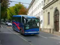 Solaris Reisebus unterwegs in der Stadt Fribourg am 05.08.2011