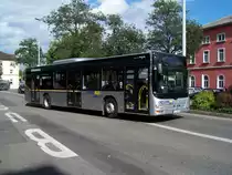 Mit eine neuen Linie ist auch in Singen am Hohentwiel ein neuer Bus aufgetretten. Es handelt sich einen Lion's City, hier vor dem Bahnhof am 09/08/11.