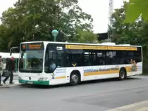 Mercedes-Benz O 530 II (Citaro Facelift) auf der Linie B nach Zaschendorf Rote Gasse am Bahnhof Mei�en.(25.7.2011)