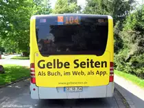 Hier ist ein Mercedes Citaro Gelenkbus zu sehen. Die Aufnahme habe ich am 15.07.2011 in Spiesen Elversberg gemacht.