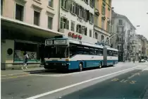 Aus dem Archiv: VBZ Z�rich - Nr. 27 - Mercedes O 405GTZ Gelenktrolleybus am 7. Juni 1997 in Z�rich, Langstrasse