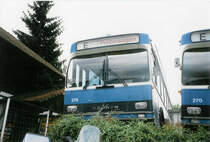 Aus dem Archiv: VBZ Z�rich - Nr. 275 - Saurer/R&J SH am 10. Juli 1998 in B�tzberg, Heiniger