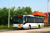 De Lijn 5469. 
Aufgenommen am Flughafen Oostende am 6.5.2011. 
Dies ist einer der wenigen Busse von De Lijn mit Farbiger Nummeranzeige.