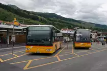 Ein Citaro als Linie 921 (Martina - Samnaun (Nauders - Landeck)) neben einem Neoplan. Aufgenommen am 14. August 2010 in Scuol-Tarasp.