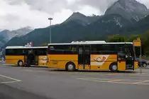 Postautos am 14. August 2010 in Scuol-Tarasp.